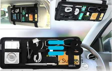 Автоорганайзер Grid-it! на козирок: багатофункціональний холдер для зберігання, чорний