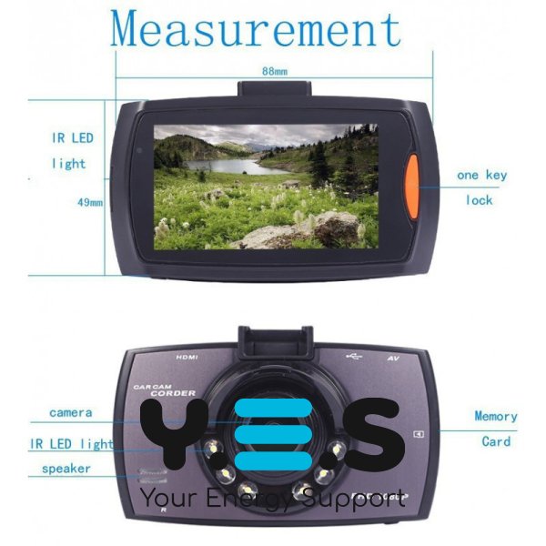 Автомобільний відеореєстратор DVR G30 з мікрофоном, автореєстратор для авто