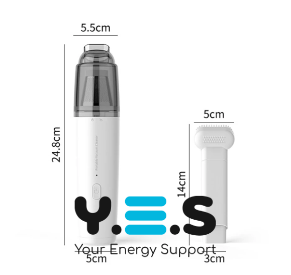 Портативний бездротовий мініпилосос для дому й авто, USB-зарядка