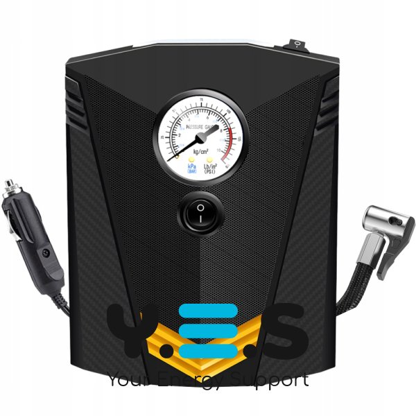 Портативний автомобільний компресор 12V — повітряний насос для накачування шин