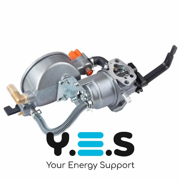 Карбюратор для генератора 1.3–4.0 кВт з газовим редуктором (газ/бензин)