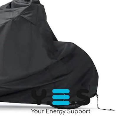 Вологозахисний тент-чохол для мотоцикла/мопеда з термопанелями та світловідбивачами