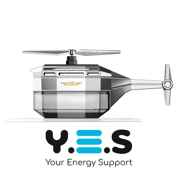 Автоароматизатор Drone «Вертоліт» на сонячній батареї, обертання 360°