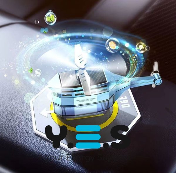 Автоароматизатор Drone «Вертоліт» на сонячній батареї, обертання 360°