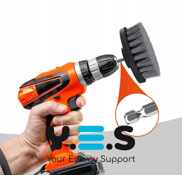 Насадки-щітки для дрилі та шуруповерта 8в1: плитка, ванна, килими, авто + подовжувач і серветка