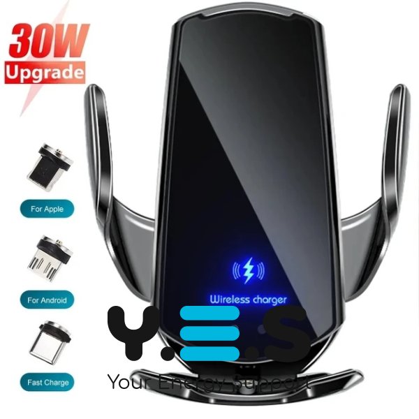 Автотримач-зарядка Q3: бездротове швидке заряджання 30 Вт для телефону