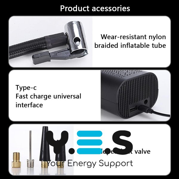 Портативний бездротовий компресор-насос Wireless Pump ST5509D 12В, багатофункціональний