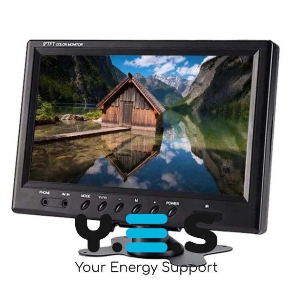 Автомобільний 9" монітор NEW для камери заднього виду з підтримкою DVD/VCD