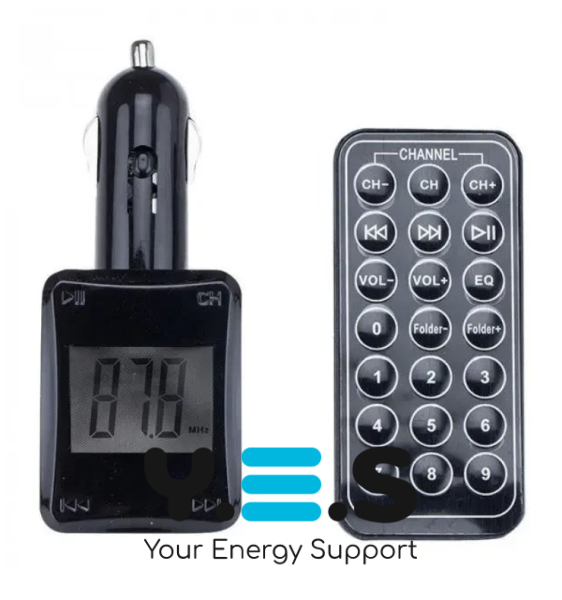 FM-трансмітер/модулятор HZ H16 для авто з пультом ДК, мультимедійні функції