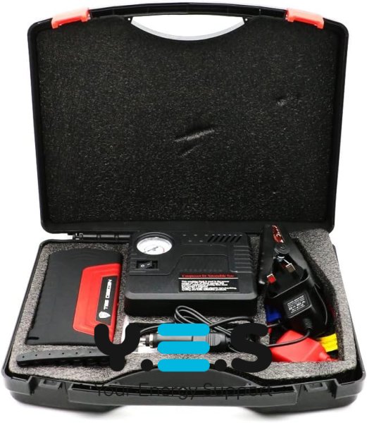 Портативний пуско-зарядний стартер EQUUS 12В, 50 800 мА·год, набір для авто