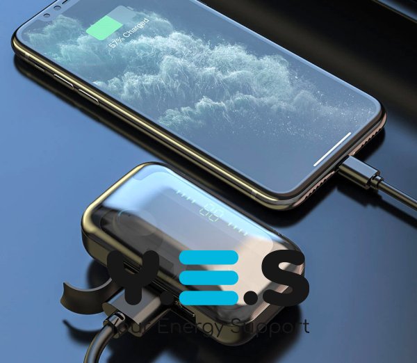 Бездротові TWS навушники BTH-F9-5 з сенсорним керуванням і кейсом-зарядкою з цифровим дисплеєм (Bluetooth)