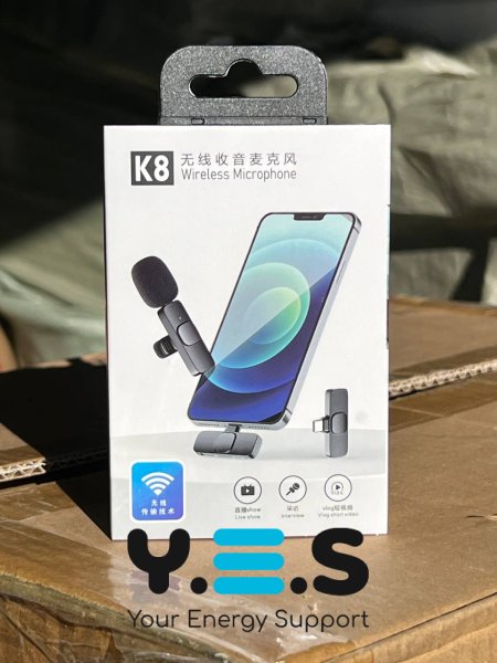 Бездротовий петличний мікрофон K8 Type‑C для блогерів (петличка)