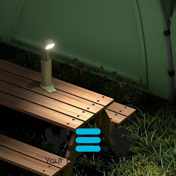 Портативний LED ліхтар-світильник з PowerBank 20000 мА·год і бездротовою зарядкою телефону