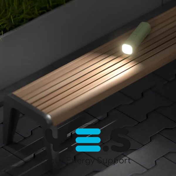 Портативний LED ліхтар-світильник з PowerBank 20000 мА·год і бездротовою зарядкою телефону