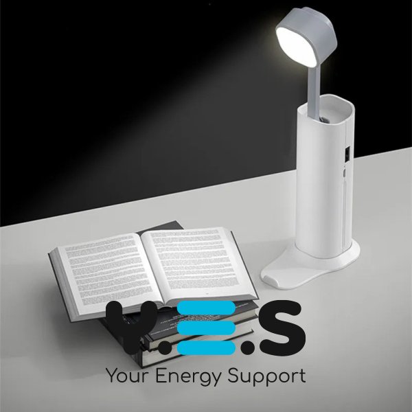 Портативний LED ліхтар-світильник з PowerBank 20000 мА·год і бездротовою зарядкою телефону