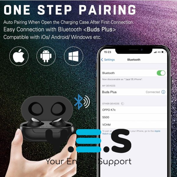 Бездротові TWS Bluetooth-навушники MDR HBQ SE6 — легкі, кристально чистий звук