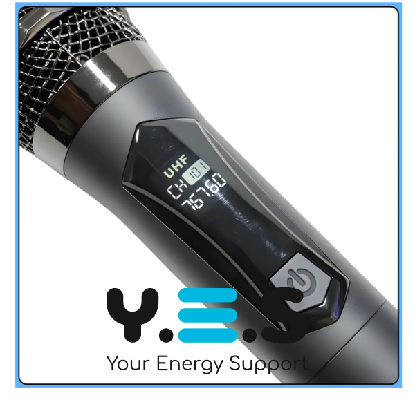 Бездротова UHF караоке-система TTD‑M12 з 2 мікрофонами (радіомікрофони)