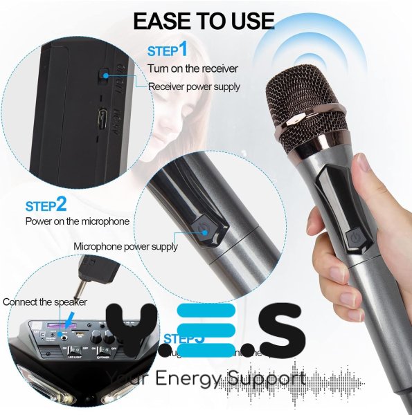 Бездротовий UHF мікрофон TTD‑M10 для караоке (1 мікрофон)