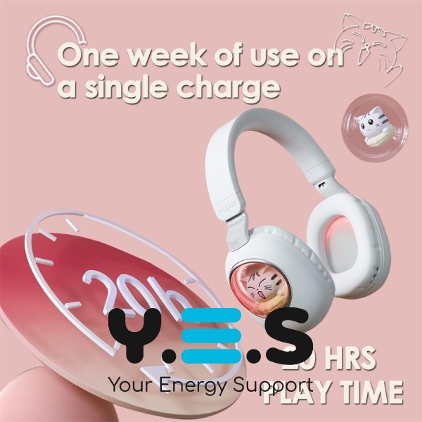 Бездротові акумуляторні LED-навушники ST862 A.B.C.D