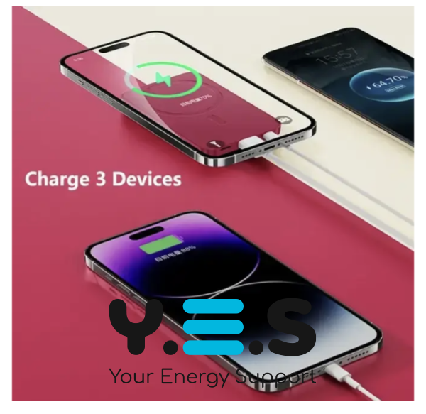 Магнітний павербанк Magnetic Power Bank 90 000mAh 22.5W — компактна потужна мобільна зарядка