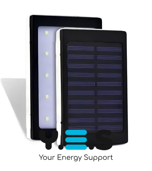 Сонячний Power Bank 50000 mAh з LED-ліхтариком — портативний зарядний пристрій