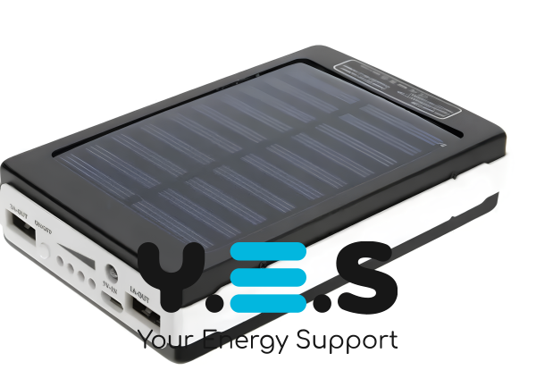 Сонячний Power Bank 50000 mAh з LED-ліхтариком — портативний зарядний пристрій