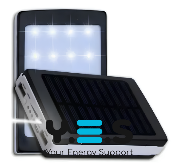 Сонячний Power Bank 50000 mAh з LED-ліхтариком — портативний зарядний пристрій