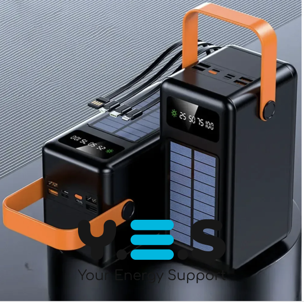 Power Bank YM-641 CX 180000 mAh із ліхтариком, сонячною панеллю та дисплеєм