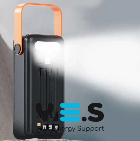 Сонячний Power Bank SOLAR YM-636CX 80000 mAh з ліхтариком — портативний акумулятор YM-636C