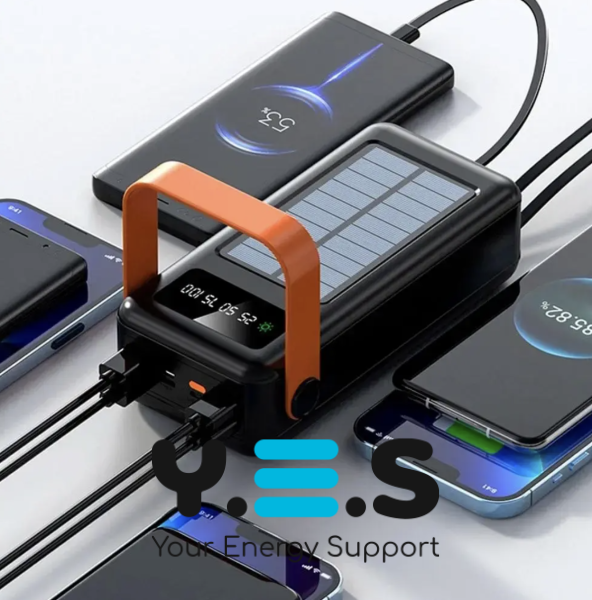 Сонячний Power Bank SOLAR YM-636CX 80000 mAh з ліхтариком — портативний акумулятор YM-636C