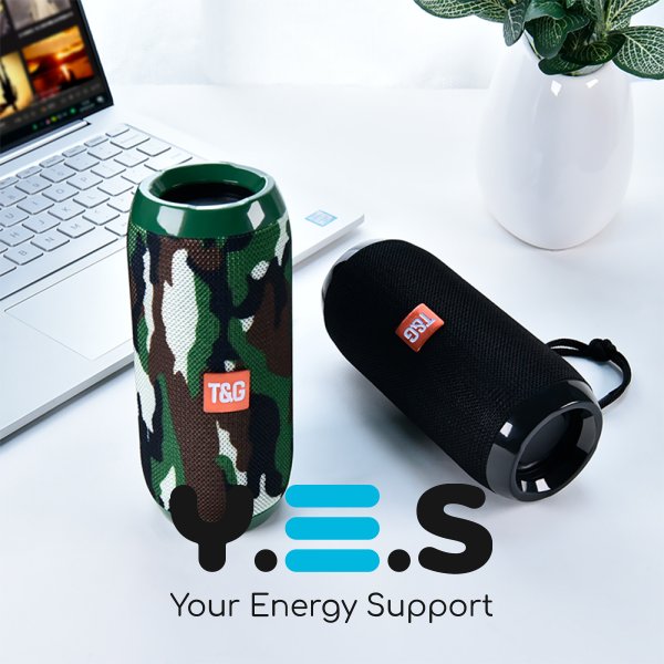 Портативна стереоколонка Bluetooth T&G TG117 для відпочинку й дому, бездротова водостійка