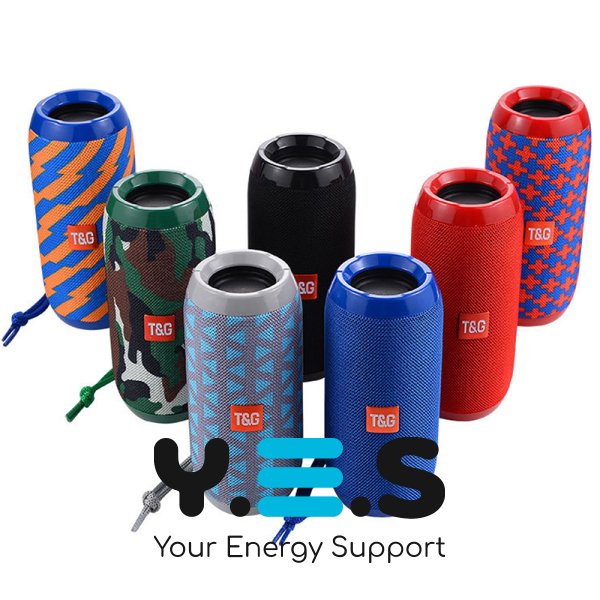 Портативна стереоколонка Bluetooth T&G TG117 для відпочинку й дому, бездротова водостійка