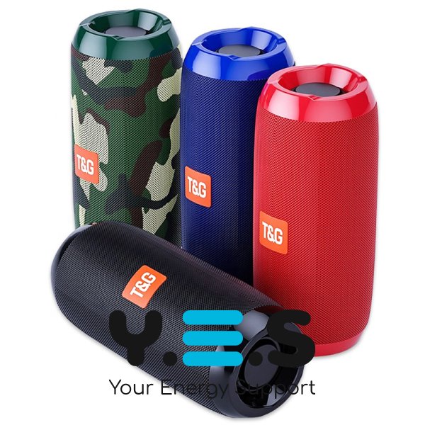 Портативна стереоколонка Bluetooth T&G TG117 для відпочинку й дому, бездротова водостійка