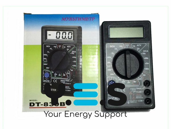 Цифровий мультиметр-тестер DT 830B для вимірювання напруги, струму та опору