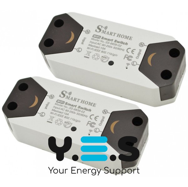 Wi‑Fi реле Smart Home 10A — смарт вимикач для розумного дому, керування з додатку iOS/Android