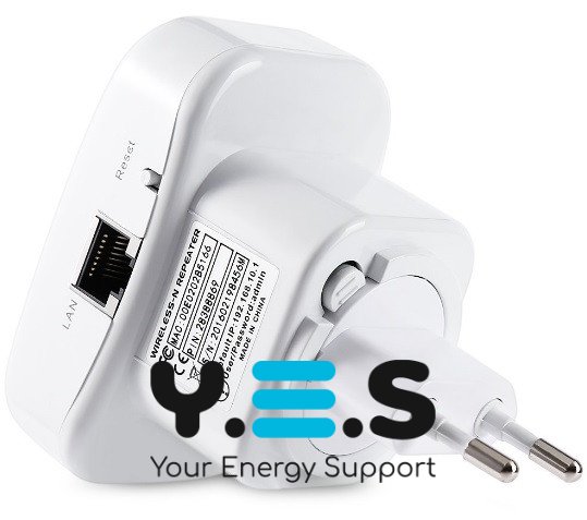 Wi‑Fi репітер у розетку 802.11n/b/g, підсилювач сигналу, антена 2 dBi, розширювач мережі