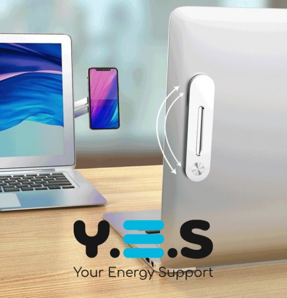 Магнітний тримач для телефону Multifunctional Bracket з кріпленням на ноутбук або монітор ПК