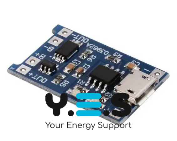 Модуль зарядки Li-ion TP4056 Micro USB із захистом від перезаряду, набір 10 шт.