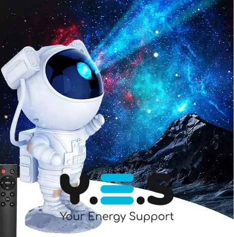 Лазерний нічник-проектор «Астронавт на Місяці» з проекцією космосу та зоряного неба