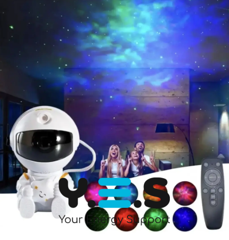 Лазерний проектор-нічник «Астронавт на Місяці» з проекцією космосу та зоряного неба