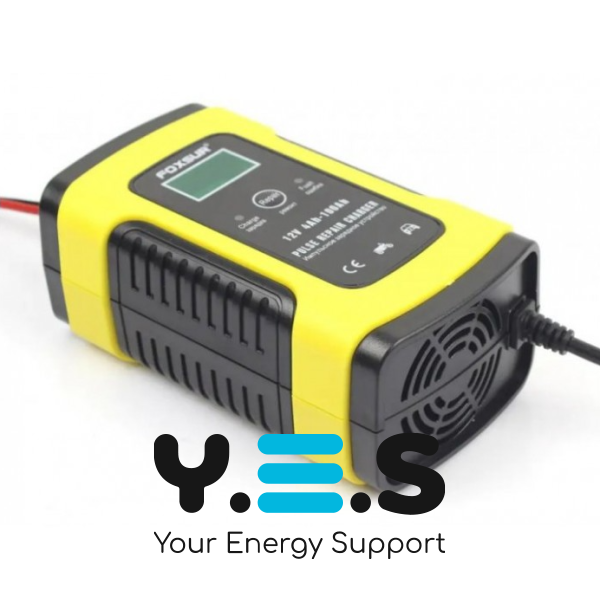 Автоматичний зарядний пристрій Smart Charger 12V 6A для автоакумулятора, 3 етапи зарядки