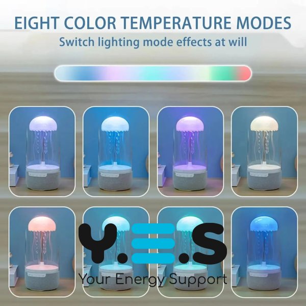 Портативна Bluetooth-колонка MAX113 з нічником «Медуза», підсвітка, USB-живлення