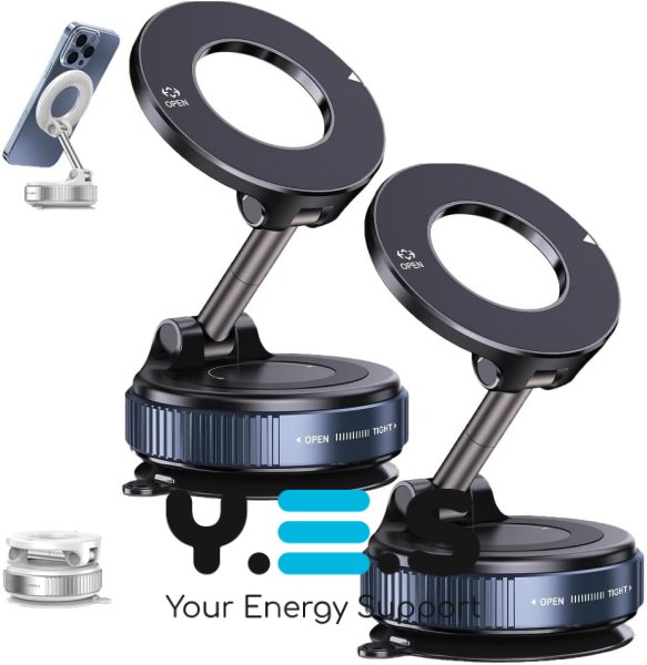 JoyPro Magnetic Holder — універсальний магнітний автотримач із вакуумною присоскою, обертання 360°