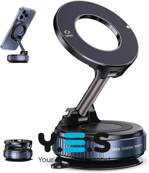 JoyPro Magnetic Holder — універсальний магнітний автотримач із вакуумною присоскою, обертання 360°