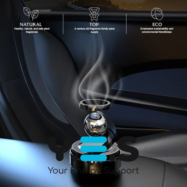 Автоароматизатор на сонячній енергії з обертовою кулькою (для авто)