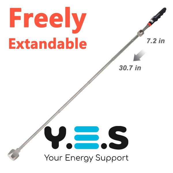 Телескопічний магнітний захват із LED-підсвіткою (магніт на подовжувачі)