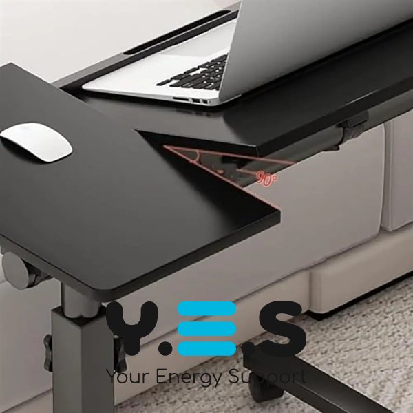 Наддиванний столик на коліщатках 64200 з подвійною стільницею T01 — мобільний і зручний