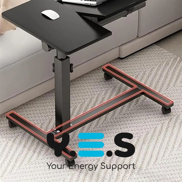 Наддиванний столик на коліщатках 64200 з подвійною стільницею T01 — мобільний і зручний