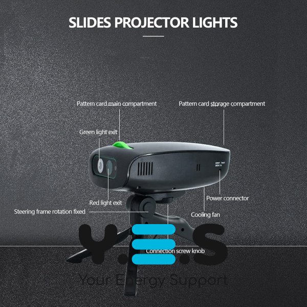 Лазерний диско‑проектор UKC RD‑8010L RGB з пультом ДК (лазерна установка)