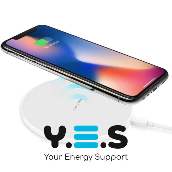 Бездротова зарядка Awei W7 кругла 10W Qi для смартфонів